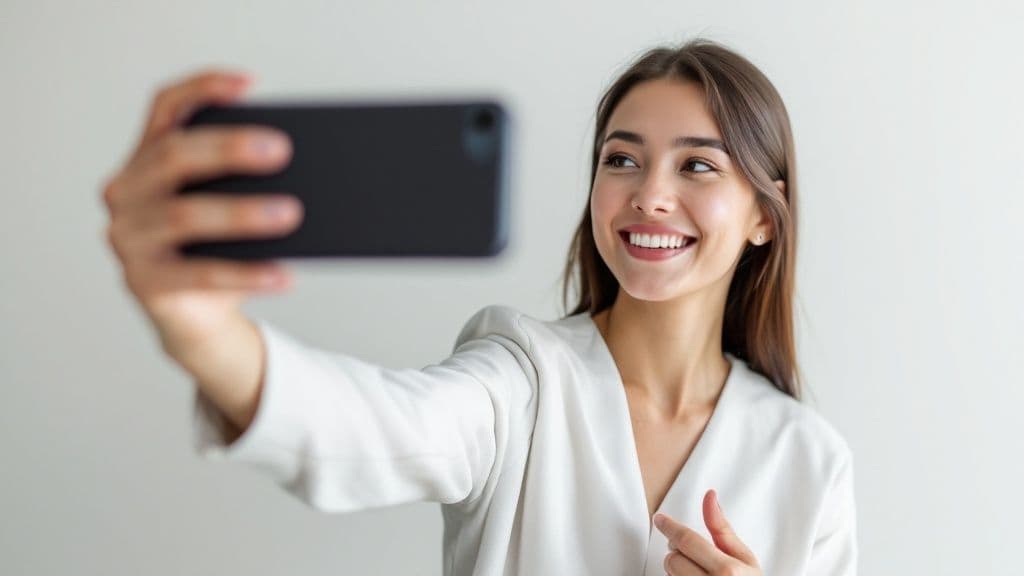 Exemple de selfie pour un CV