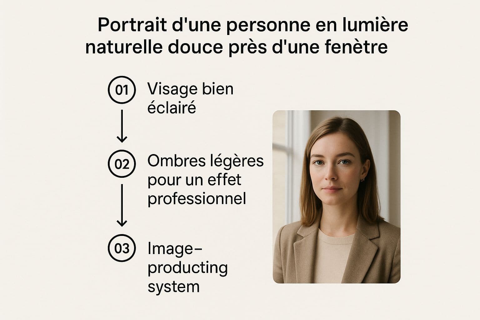 Infographic about comment faire une belle photo de profil