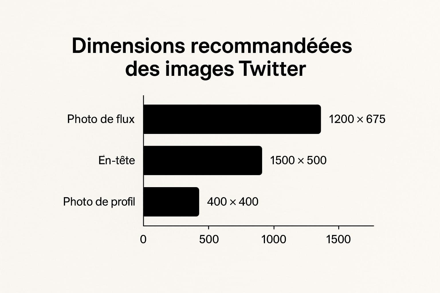 Infographic about format image twitter