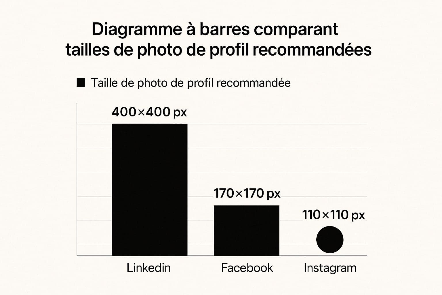 Infographic about format photo profil linkedin